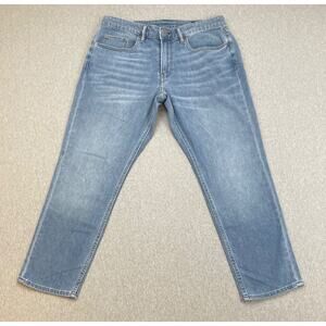 Bonobos Jeans Mens 33 x 28 Blue Cotton Blend Stretch Athletic Fit Tapper